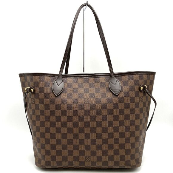 LOUIS VUITTON Brown Damier Neverfull MM Tote Bag - Picture 1 of 12